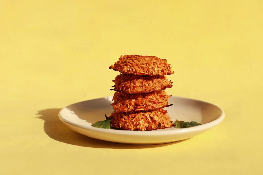 Baked Sweet Potato Latkes Recipe