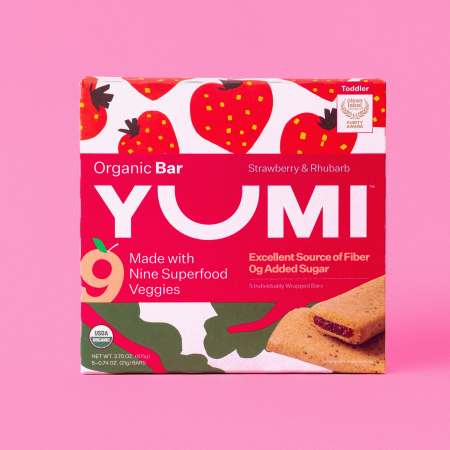 YUMI Organic Bar - Strawberry & Rhubarb